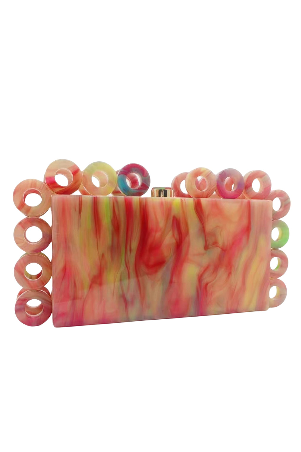Circle Rectangle Acrylic Clutch Bag HB2712