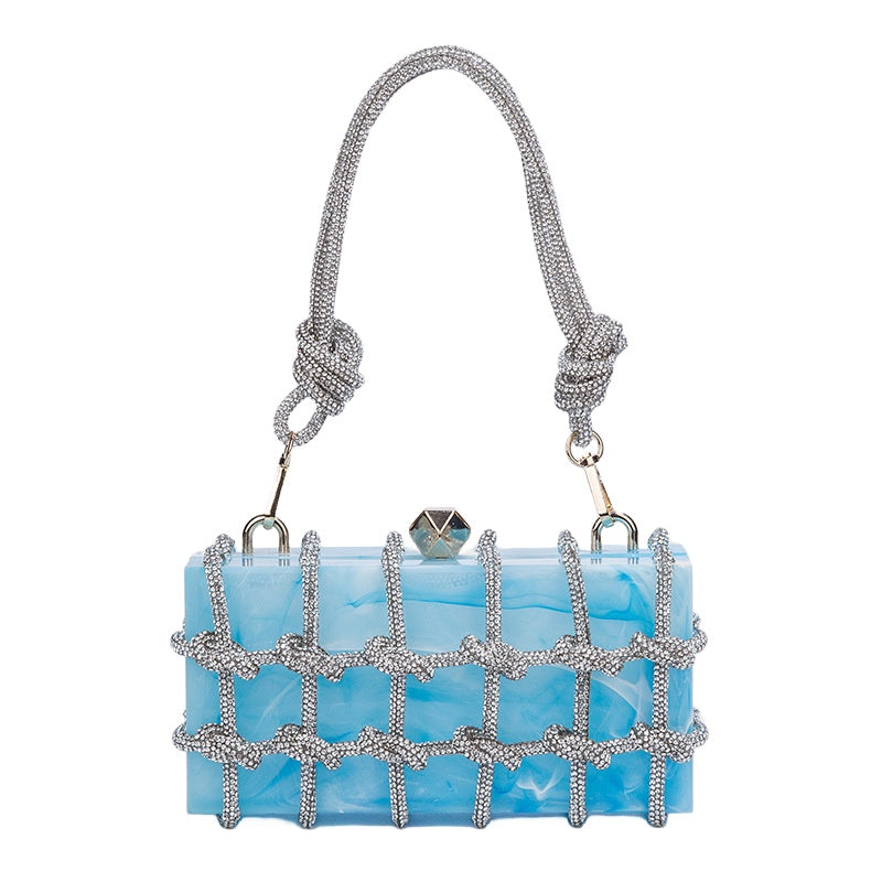 Rhinestone Tying Acrylic Bag HB2729