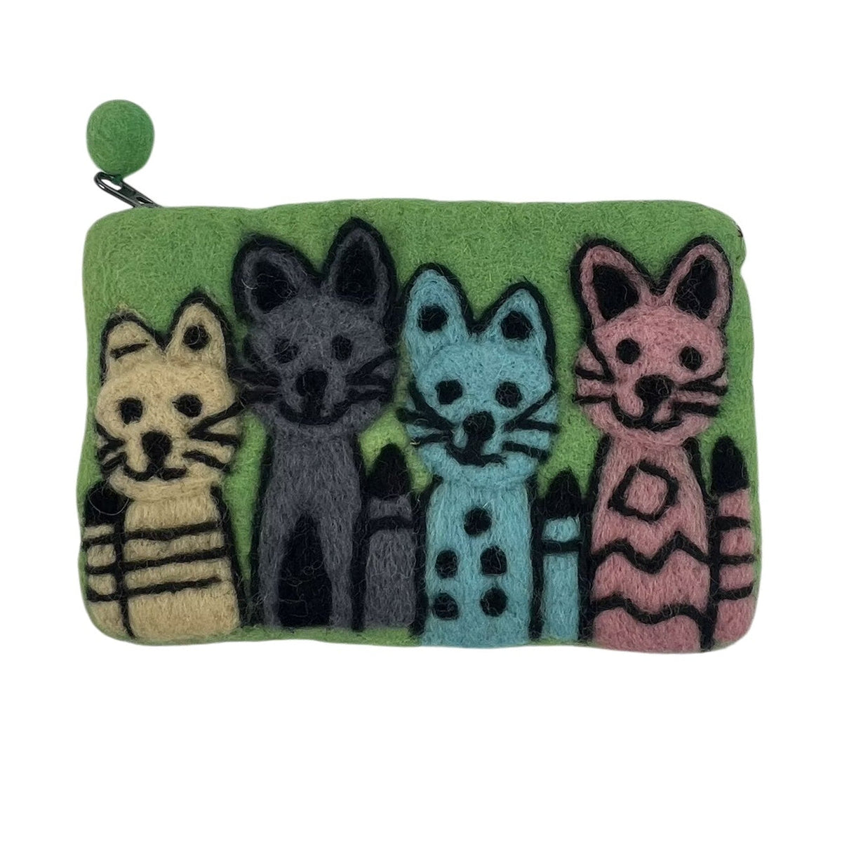 Cat Pattern Felt Coin Purse HB2745