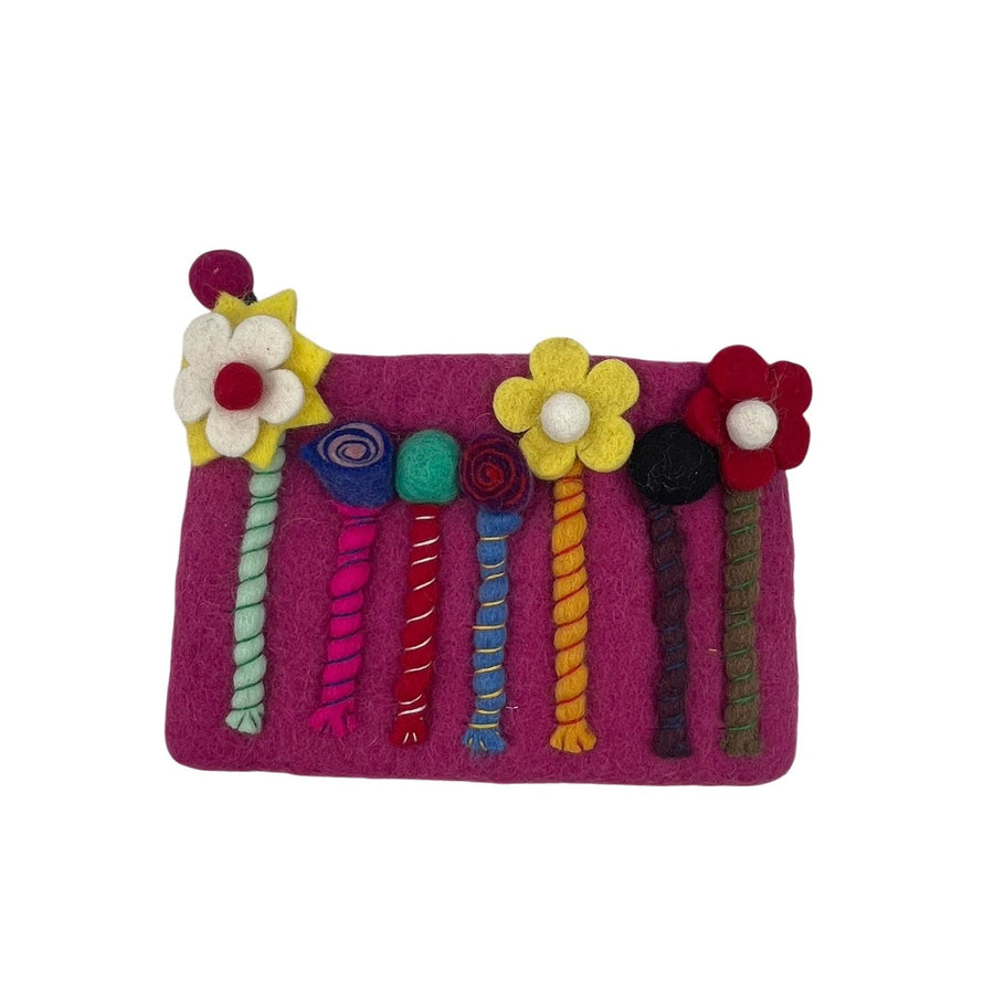Flowers Felt Coin Purse HB2746