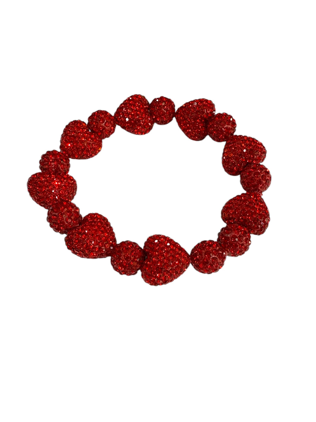 Heart Bead Rhinestone Bracelet B4259 - view 7