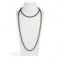 Stone Bead Long Necklace N2740 - Carnelian