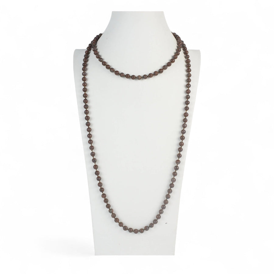 Stone Bead Long Necklace N2740