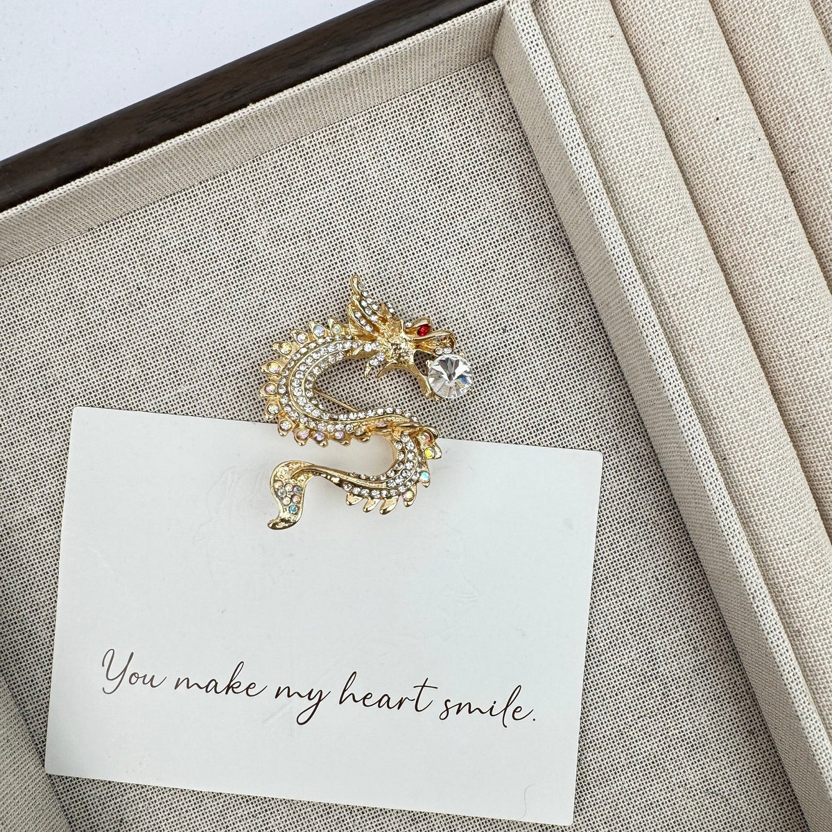 Dragon Rhinestone Brooch PA4578