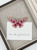 Butterfly Rhinestone Brooch PA3452 - view 2