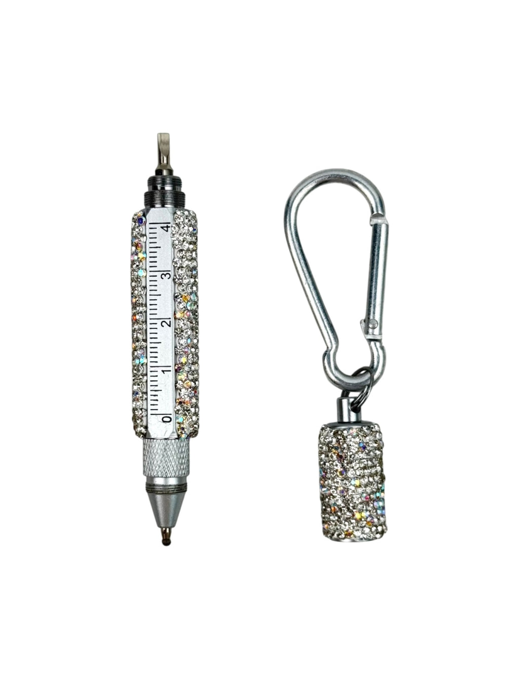Multi Functional Pen Stylus and Tools Ceramic Rhinestone Keychain CR0113 - view 13