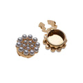 Flower Alloy Button Cover MIS1055