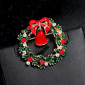 Christmas Alloy Rhinestone Brooch PA4122