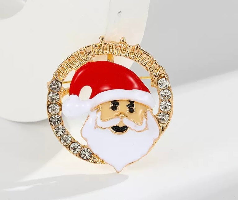 Christmas Alloy Rhinestone Brooch PA6425