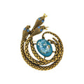 Snake Alloy Rhinestone Brooch PA6430