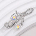 Note Rhinestone Brooch PA6448