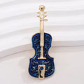 Violin Rhinestone Brooch PA6447 - view 3