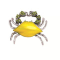Crab Alloy Rhinestone Brooch PA6437