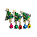 Christmas Tree Alloy Rhinestone Brooch PA4240