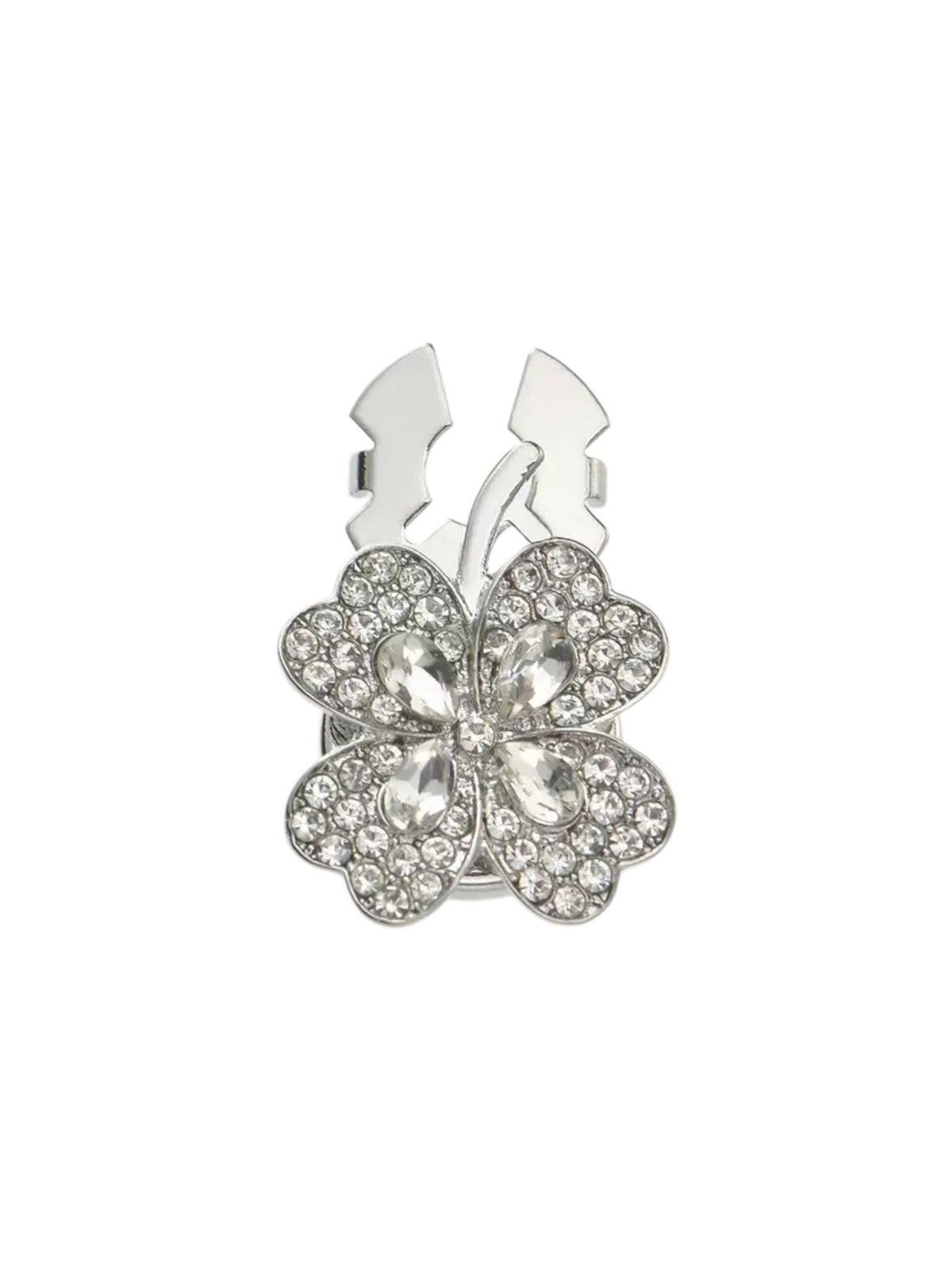 Flower Rhinestone Button Cover MIS1059