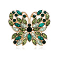 Butterfly Alloy Rhinestone Brooch PA6405 - view 4