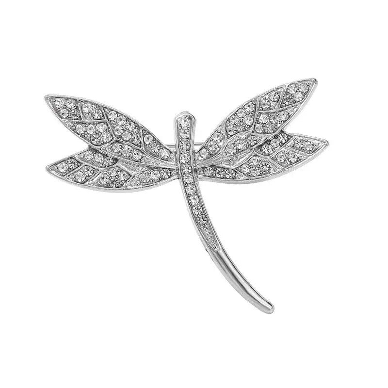 Dragonfly Alloy Rhinestone Brooch PA6431
