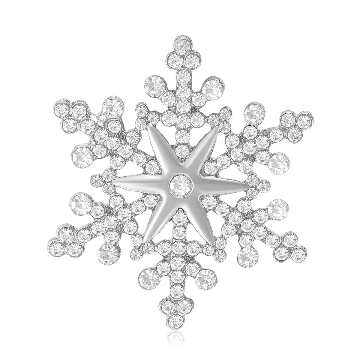 Snowflake Alloy Brooch PA6411
