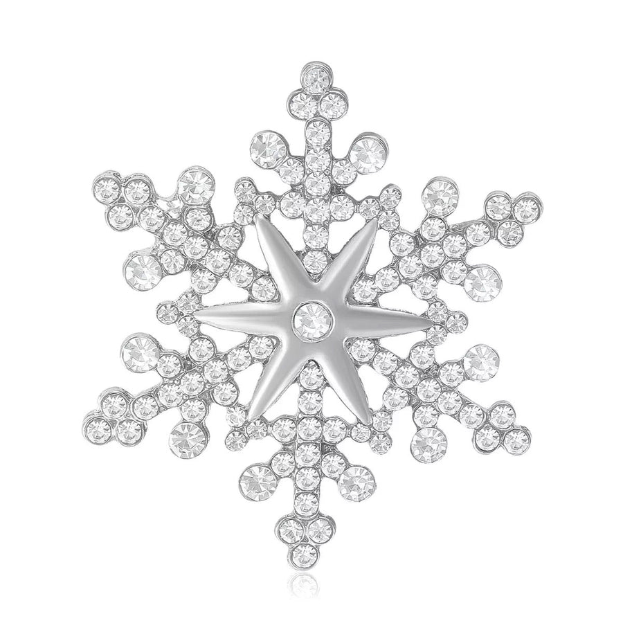 Snowflake Alloy Brooch PA6411