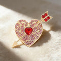 Heart-Shaped Alloy Brooch PA6371