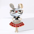 Rabbit Alloy Brooch PA6399