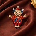 Clown Alloy Rhinestone Brooch PA6393