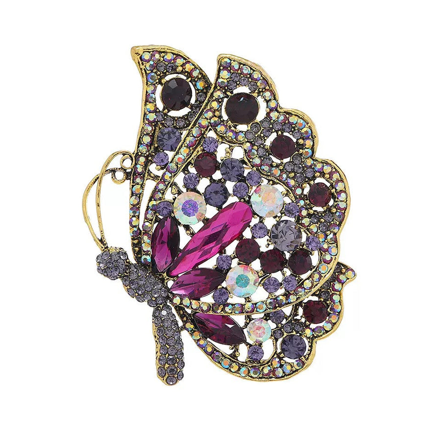 Butterfly Alloy Brooch PA6397