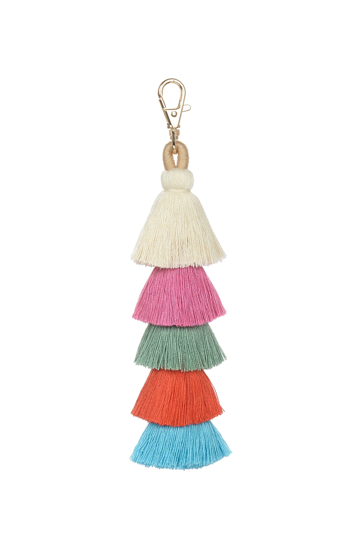 Fashion Multi Color Tassel Keychain K1108