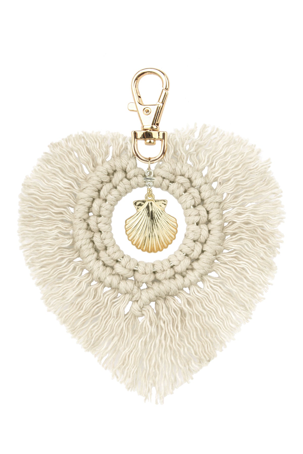 Heart Shaped Tassel Braided Keychain K1127 - view 5
