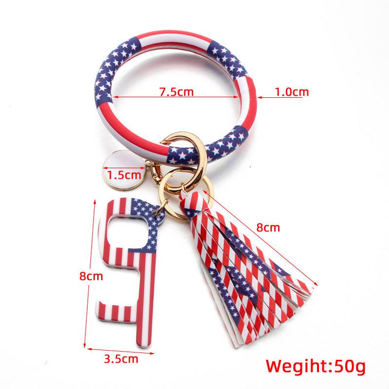 Contactless Door Opener Tassel Keychain K1136 - view 2