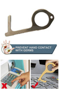 Copper Contactless Door Opener Keychain K1137
