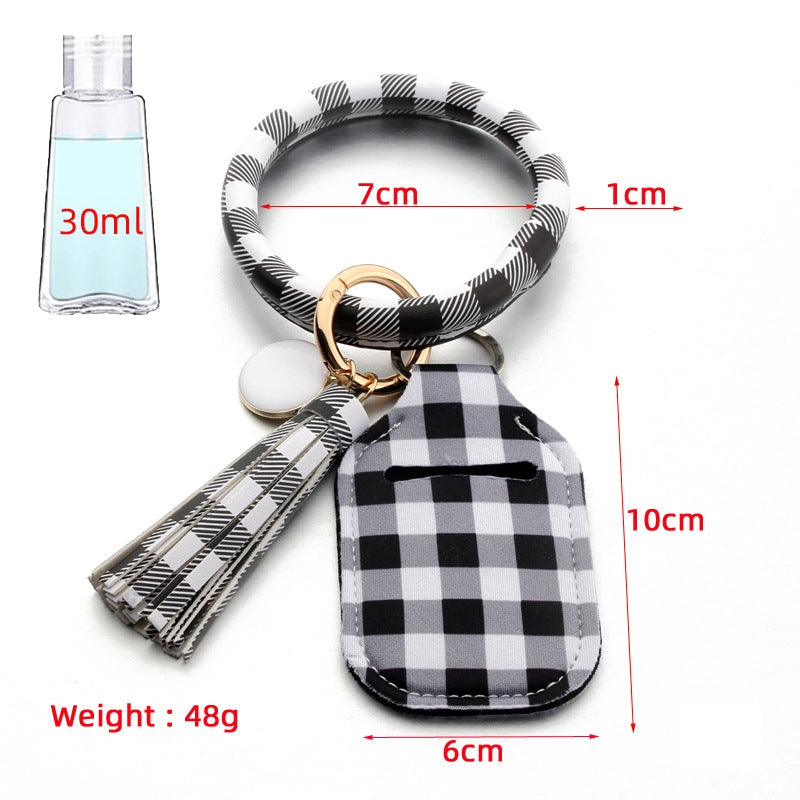 Hand Sanitizer Bottle Holder Tassel Keychain K1140 - view 2
