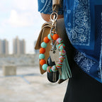 Silicone Bead Bracelet Keychain K1159 - view 6