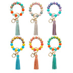 Silicone Bead Bracelet Keychain K1159 - view 3