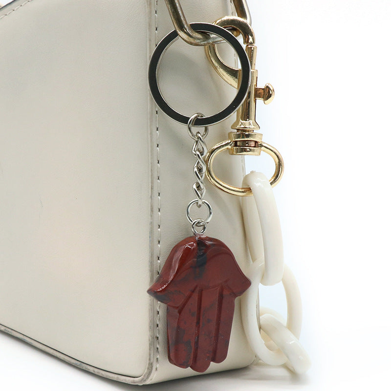Natural Stone Fatima Palm Keychain K1173 - view 10