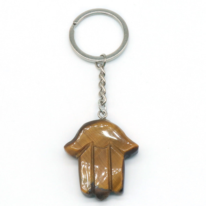 Natural Stone Fatima Palm Keychain K1173 - view 11