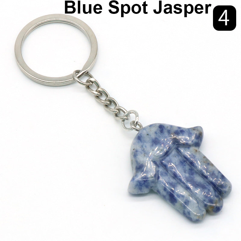 Natural Stone Fatima Palm Keychain K1173 - view 13