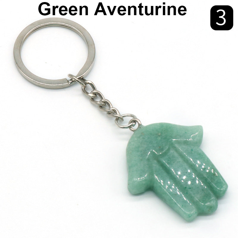 Natural Stone Fatima Palm Keychain K1173 - view 14