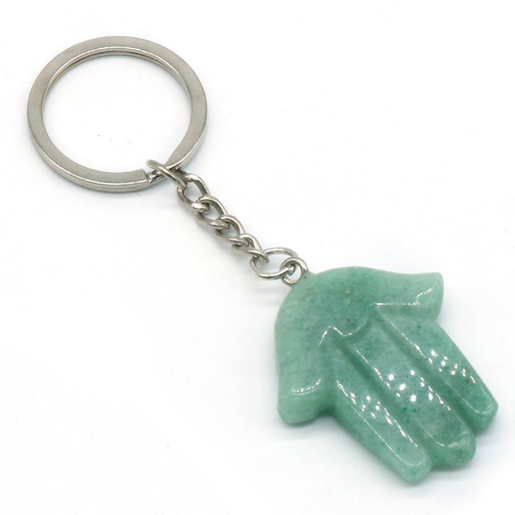 Natural Stone Fatima Palm Keychain K1173