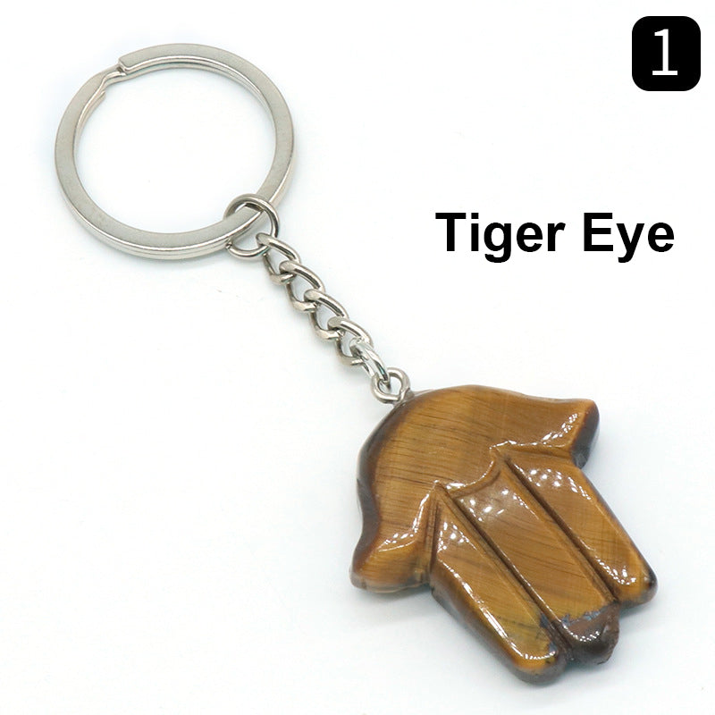 Natural Stone Fatima Palm Keychain K1173 - view 8