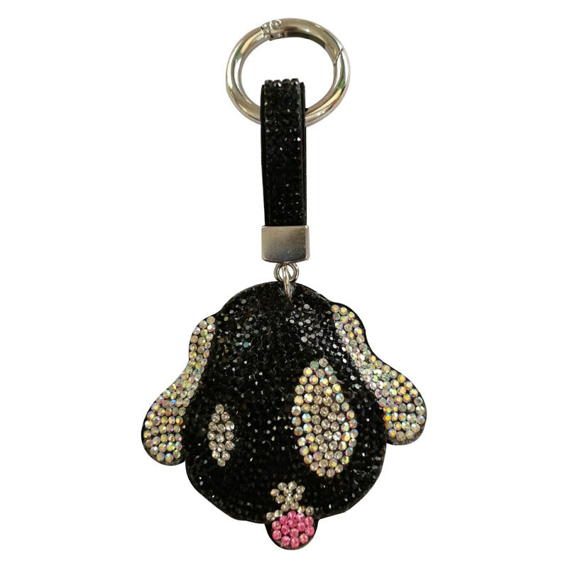 Dog Rhinestone Keychain K1237