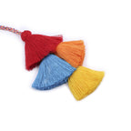 Woven Boho Ball Tassel Keychain K1258 - view 5