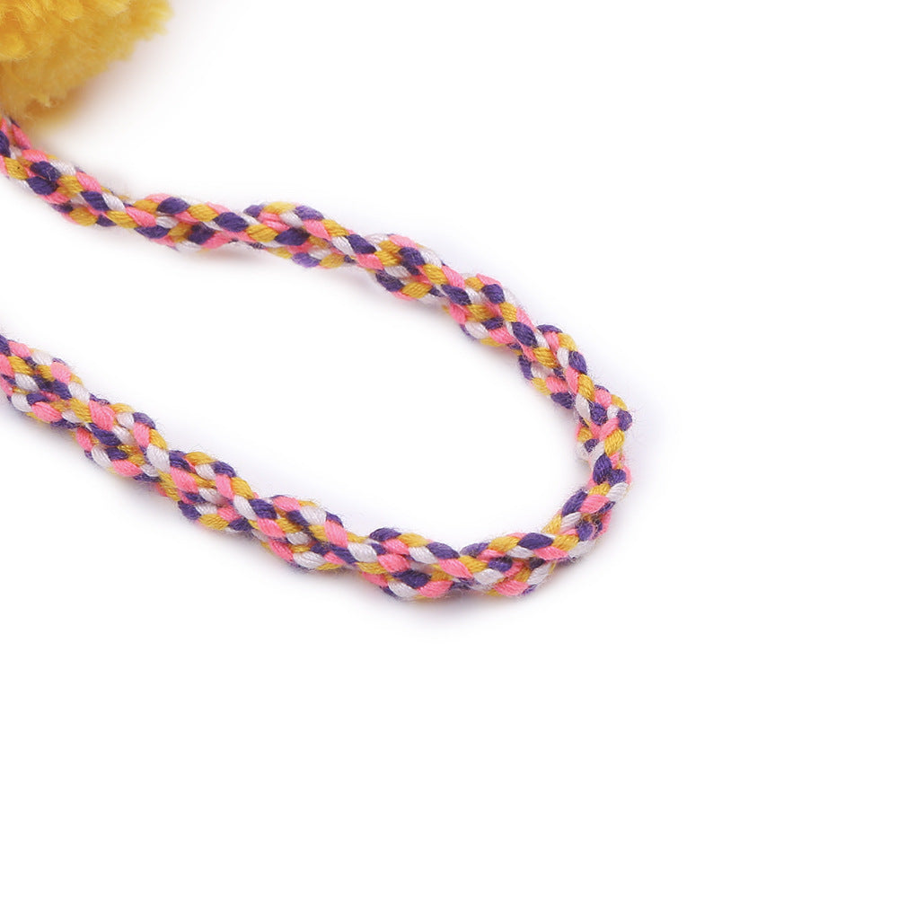Woven Boho Ball Tassel Keychain K1258 - view 6