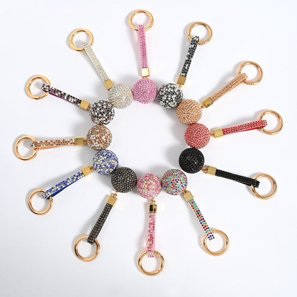 Ball Rhinestone Keychain K1264 - view 5