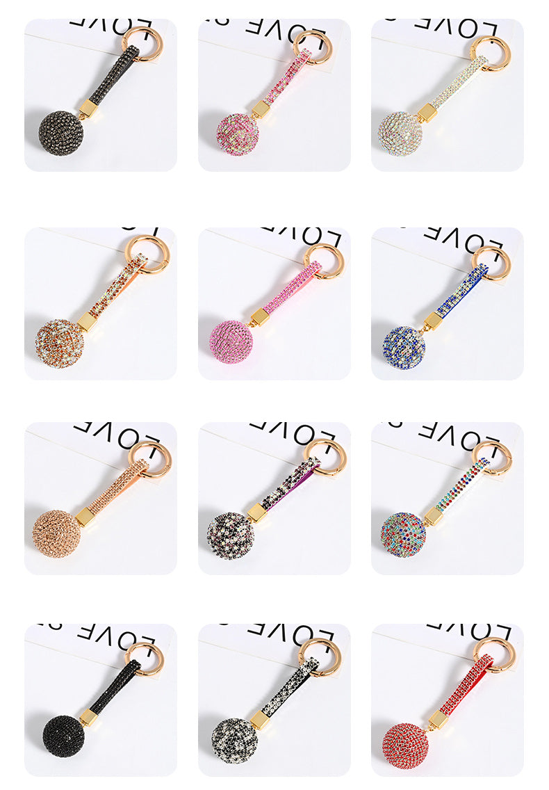 Ball Rhinestone Keychain K1264 - view 6