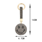 Smiley Face Rhinestone Keychain K1265 - view 2