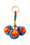 Multicolor Pompom Cotton Keychain K1271 - view 3