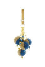 Contrast Color Pompom PU Leather Keychain K1273 - view 11