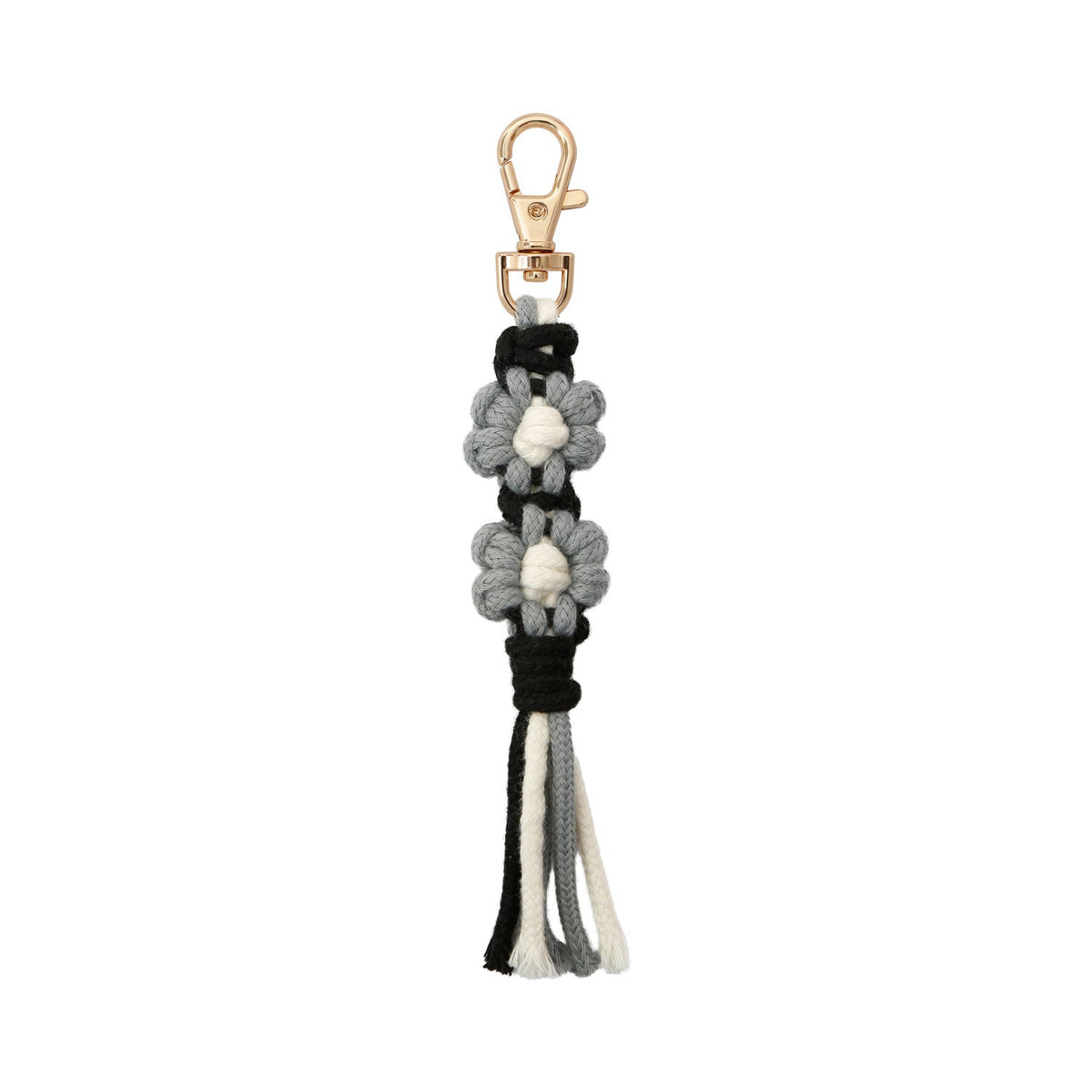 Flower Braided Cotton Thread Tassel Keychain K1284 - view 13