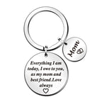 LOVE DAD Disc Stainless Steel Keychain K1296 - view 2